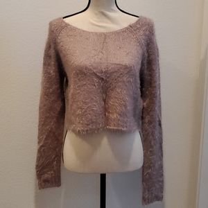 2B Bebe Mauve crop sweater